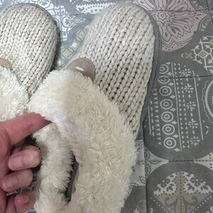 NEW Dluxe by Dearfoams Women's Memory Foam Clog Slippers Size Large 9/10